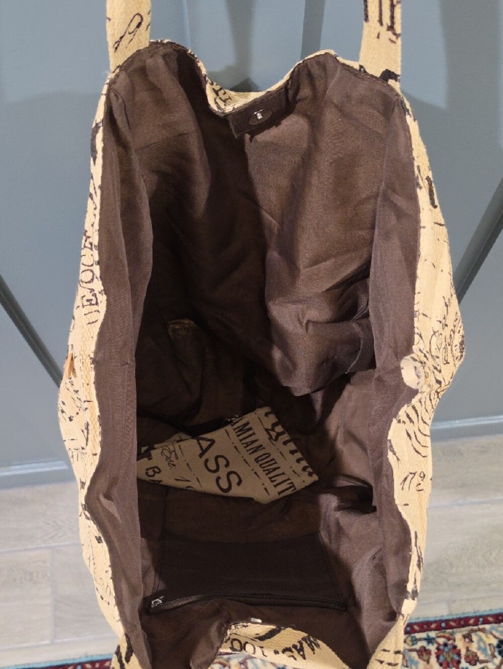 Beige Tote - Picture 2 of 8